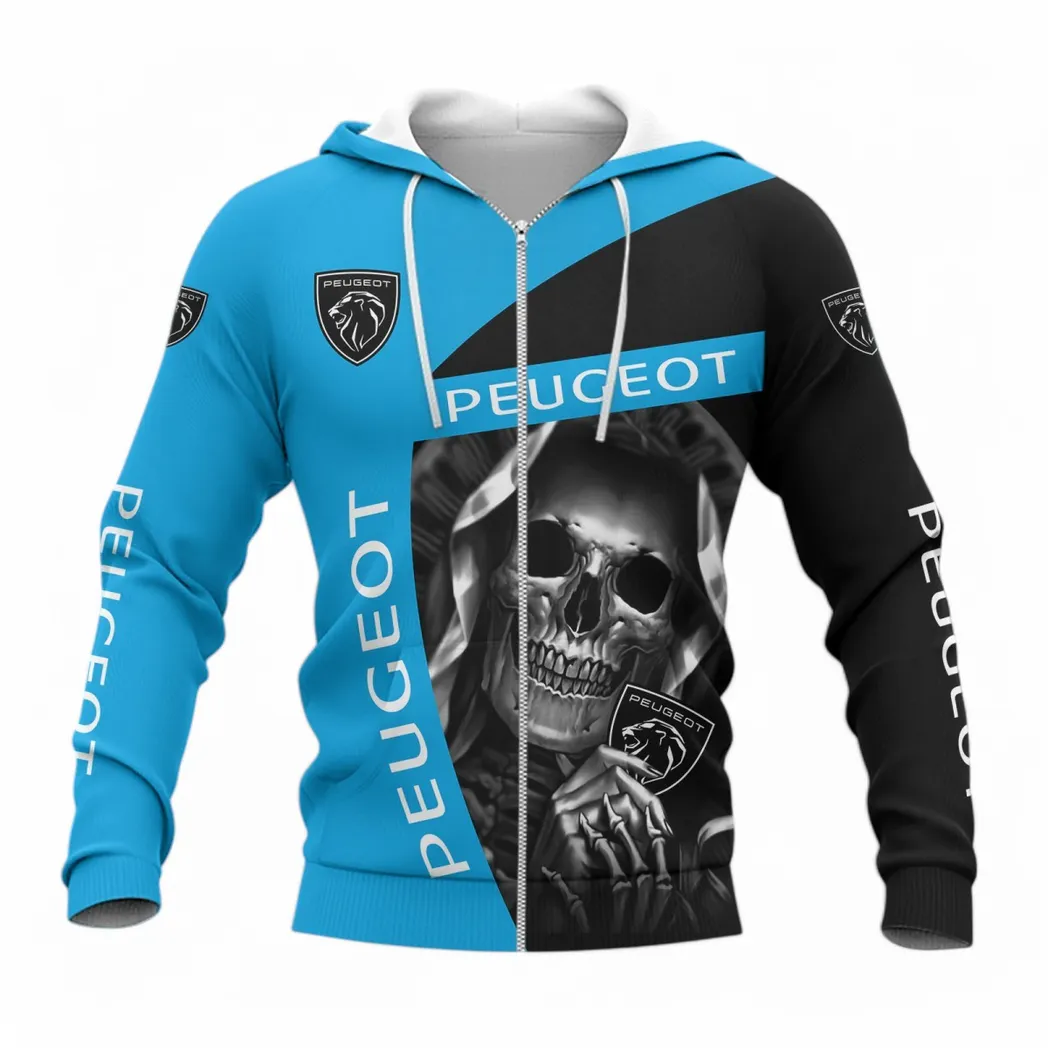 Peugeot Zipper Hoodie, Gift For Peugeot Lovers, Gift For Him, Husband, Boyfriend CAR6702212556
