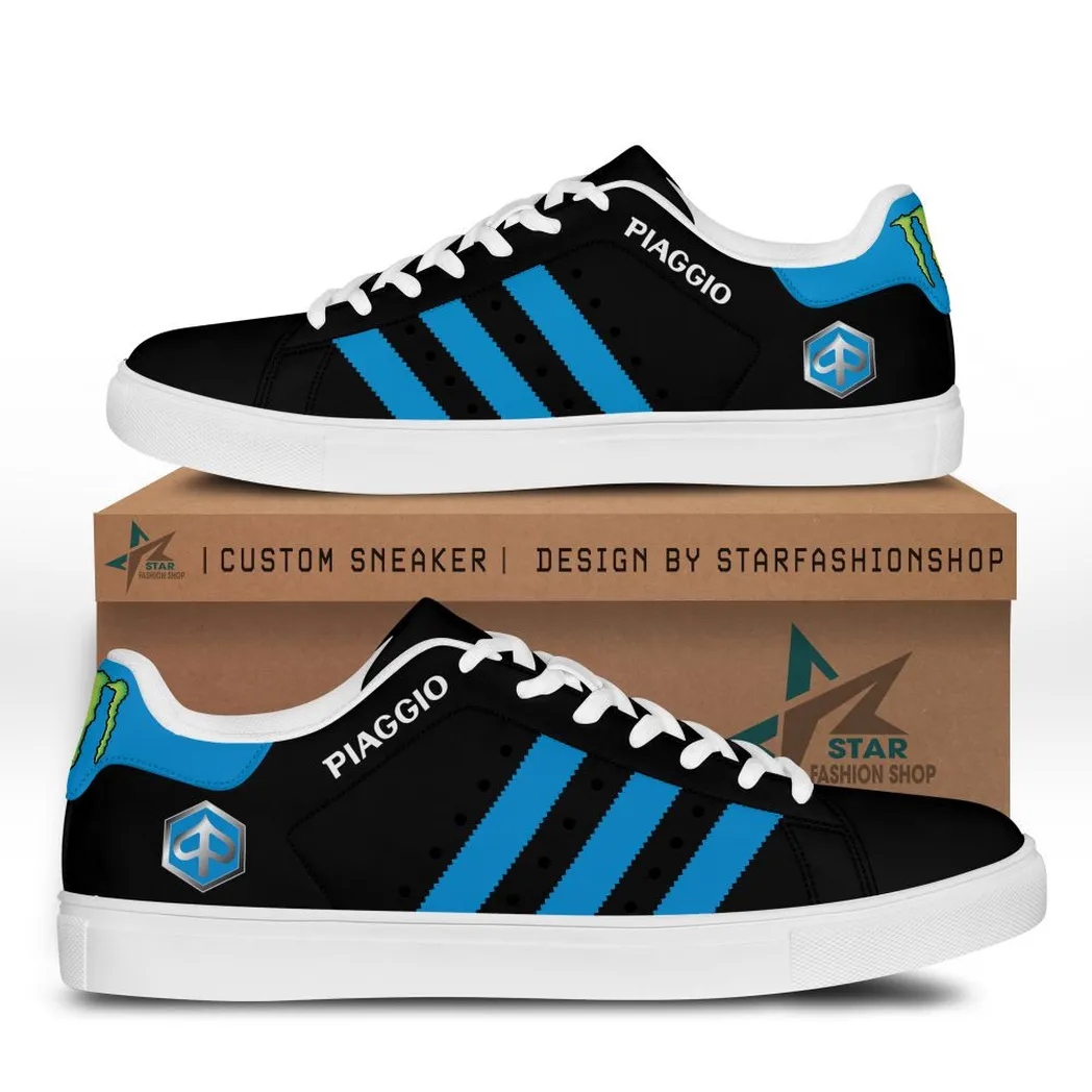 Piaggio Skate Shoes, Gift For Piaggio Lovers, Gift For Him, Husband, BoyfriendCAR58021925097 - White