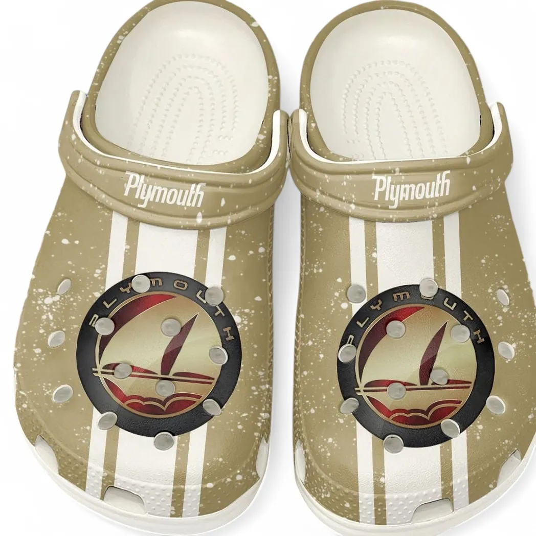 Plymouth Crocs, Gift For Plymouth Lovers, Gift For Him, Husband, Boyfriend CAR62022025071 - White