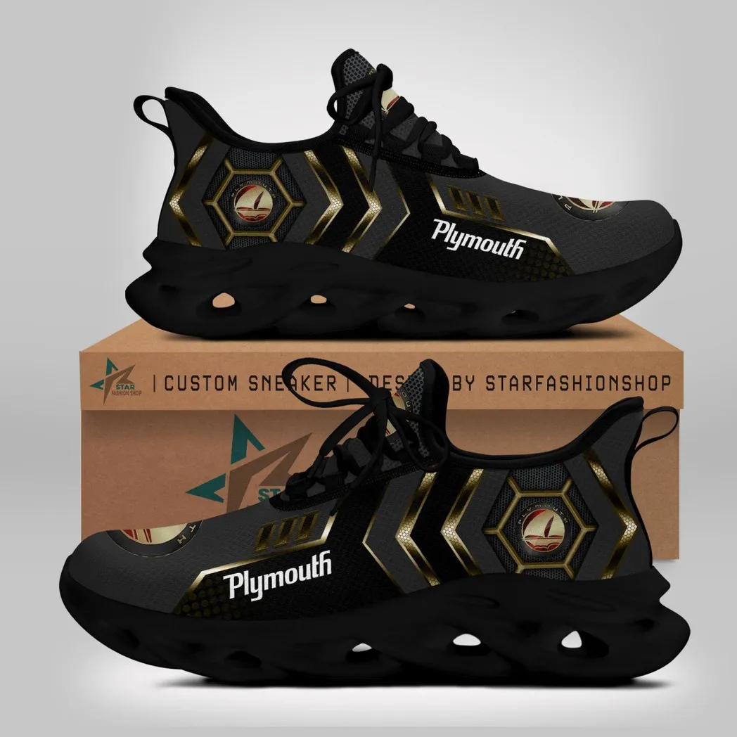 Plymouth Max Soul Shoes, Gift For Plymouth Lovers, Gift For Him, Husband, Boyfriend CAR64022025080 - Black