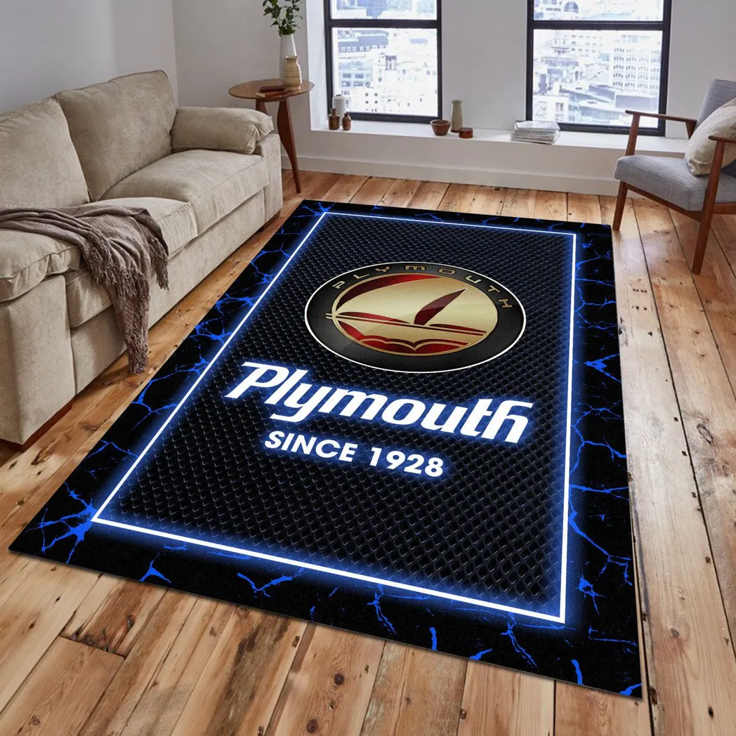 Plymouth Rug, Gift For Plymouth Lovers, Gift For Him, Husband, Boyfriend CAR5202192565 - Blue