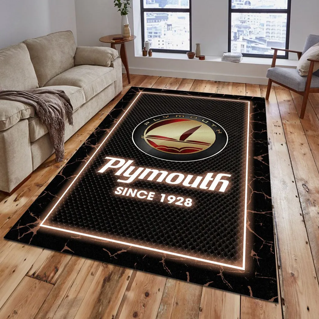 Plymouth Rug, Gift For Plymouth Lovers, Gift For Him, Husband, Boyfriend CAR5202192565 - Brown
