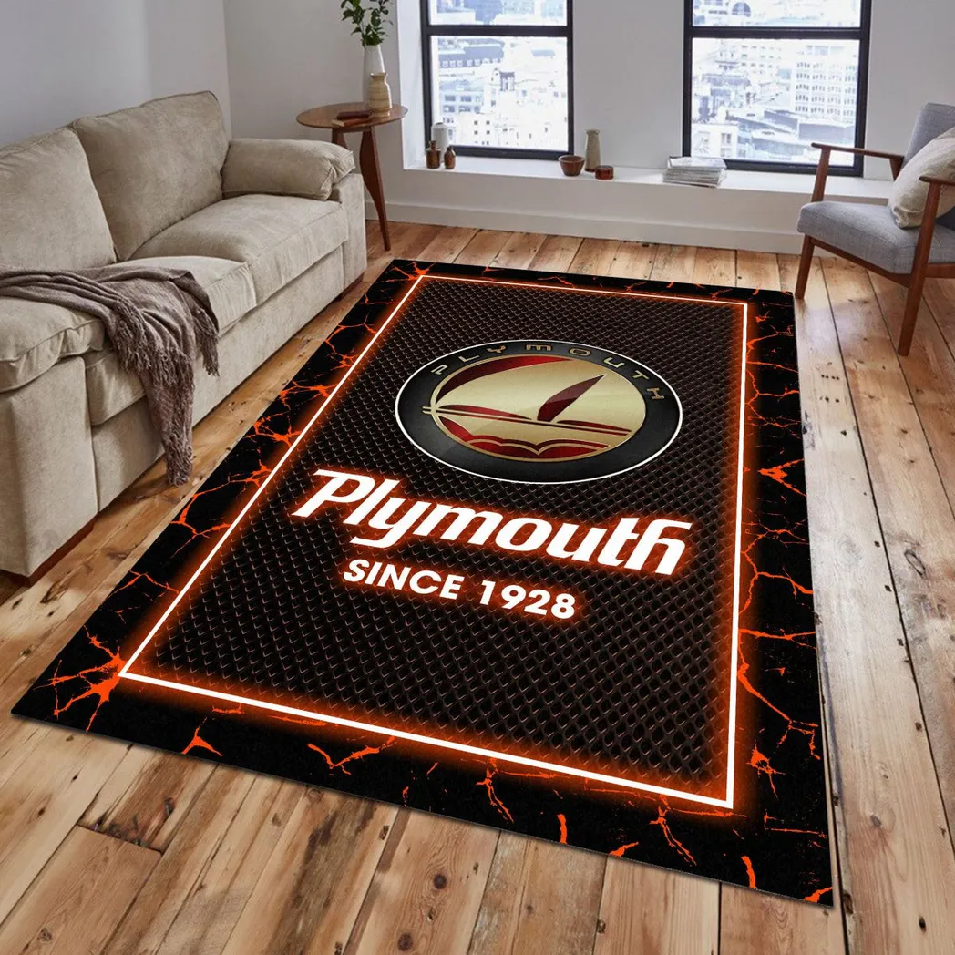 Plymouth Rug, Gift For Plymouth Lovers, Gift For Him, Husband, Boyfriend CAR5202192565 - Orange