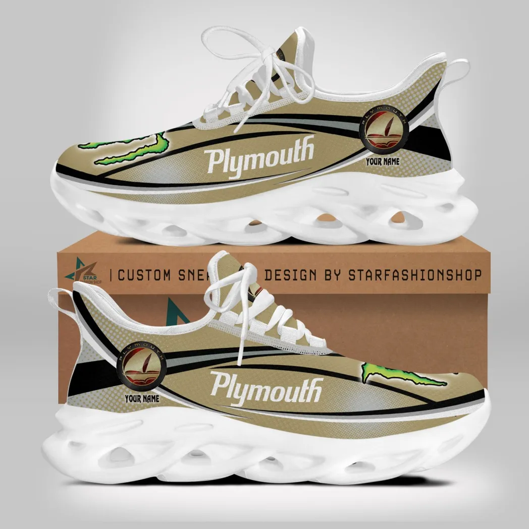 Plymouth Running Shoes, Gift For Plymouth Lovers, Gift For Him, Husband, Boyfriend CAR79022425108 - White
