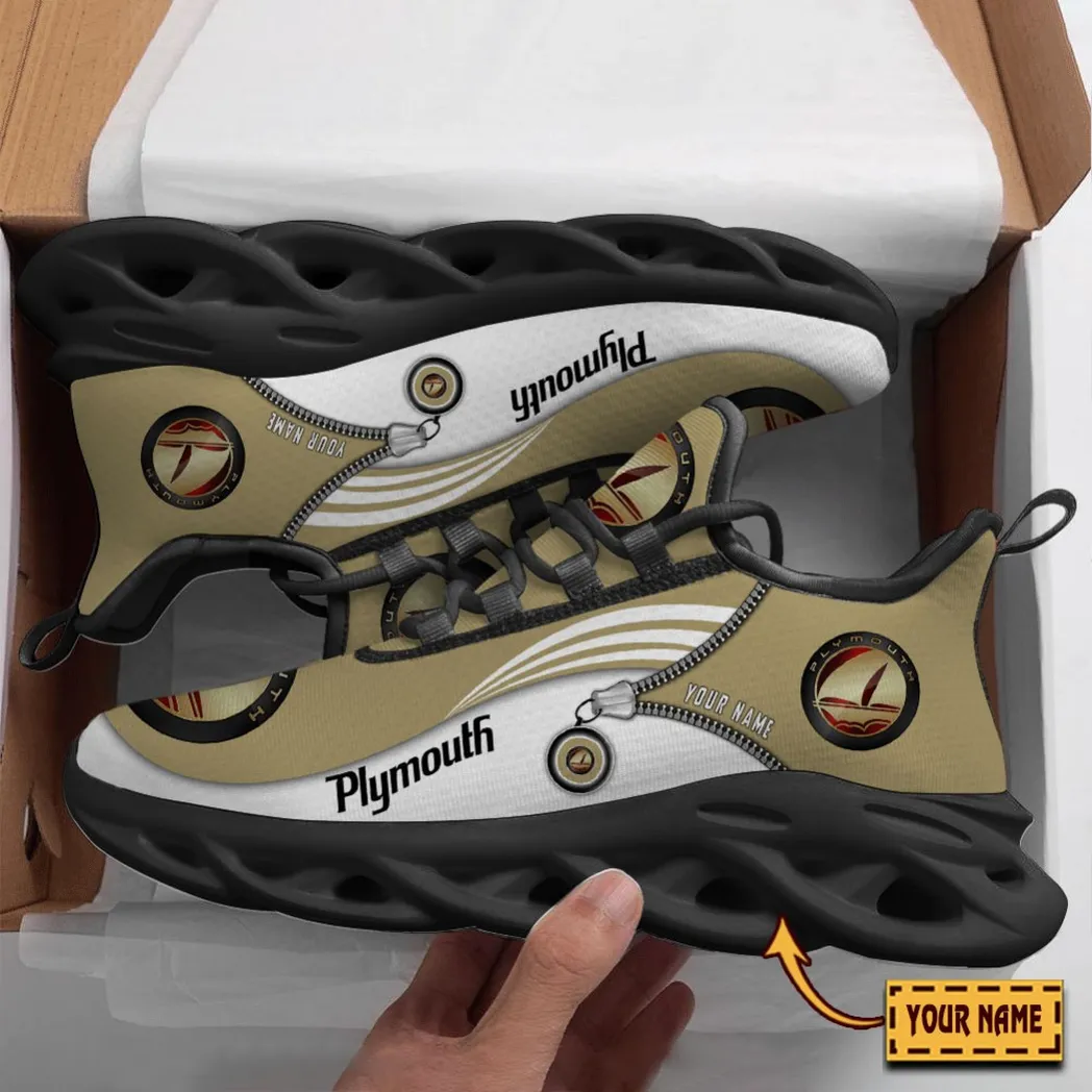 Plymouth Running Shoes, Gift For Plymouth Lovers, Gift For Him Husband, Boyfriend CAR8502242559 - Black