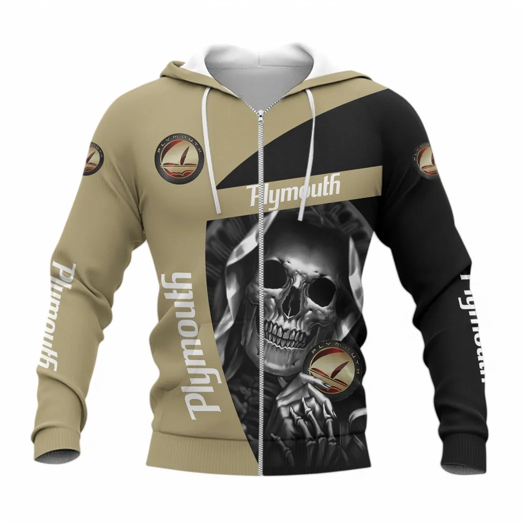 Plymouth Zipper Hoodie, Gift For Plymouth Lovers, Gift For Him, Husband, Boyfriend CAR6702212562