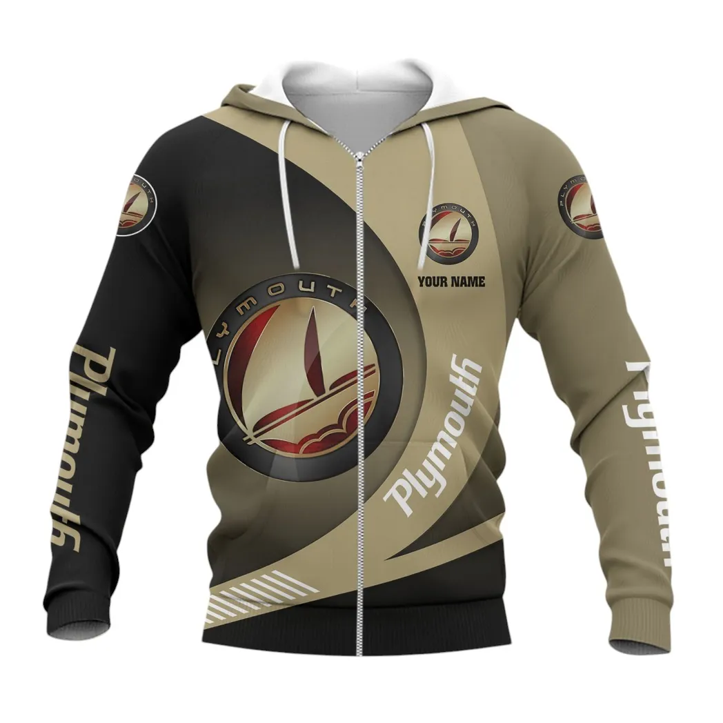 Plymouth Zipper Hoodie, Gift For Plymouth Lovers, Gift For Him, Husband, Boyfriend CAR7402222555