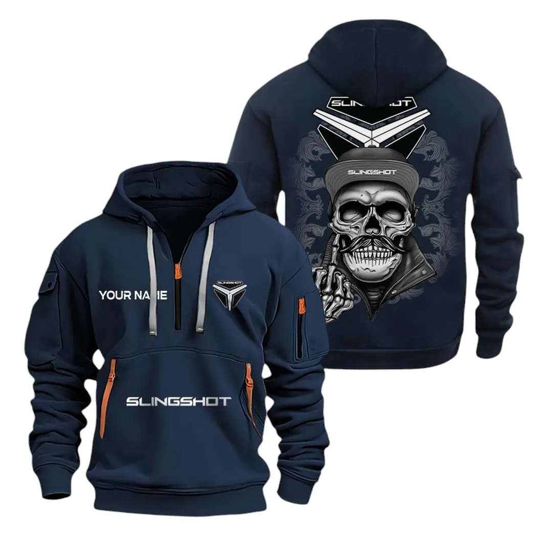 Polaris Slingshot Half Zip Hoodie For Men, Gift For Polaris Slingshot Fan CAR166022625171 - Navy