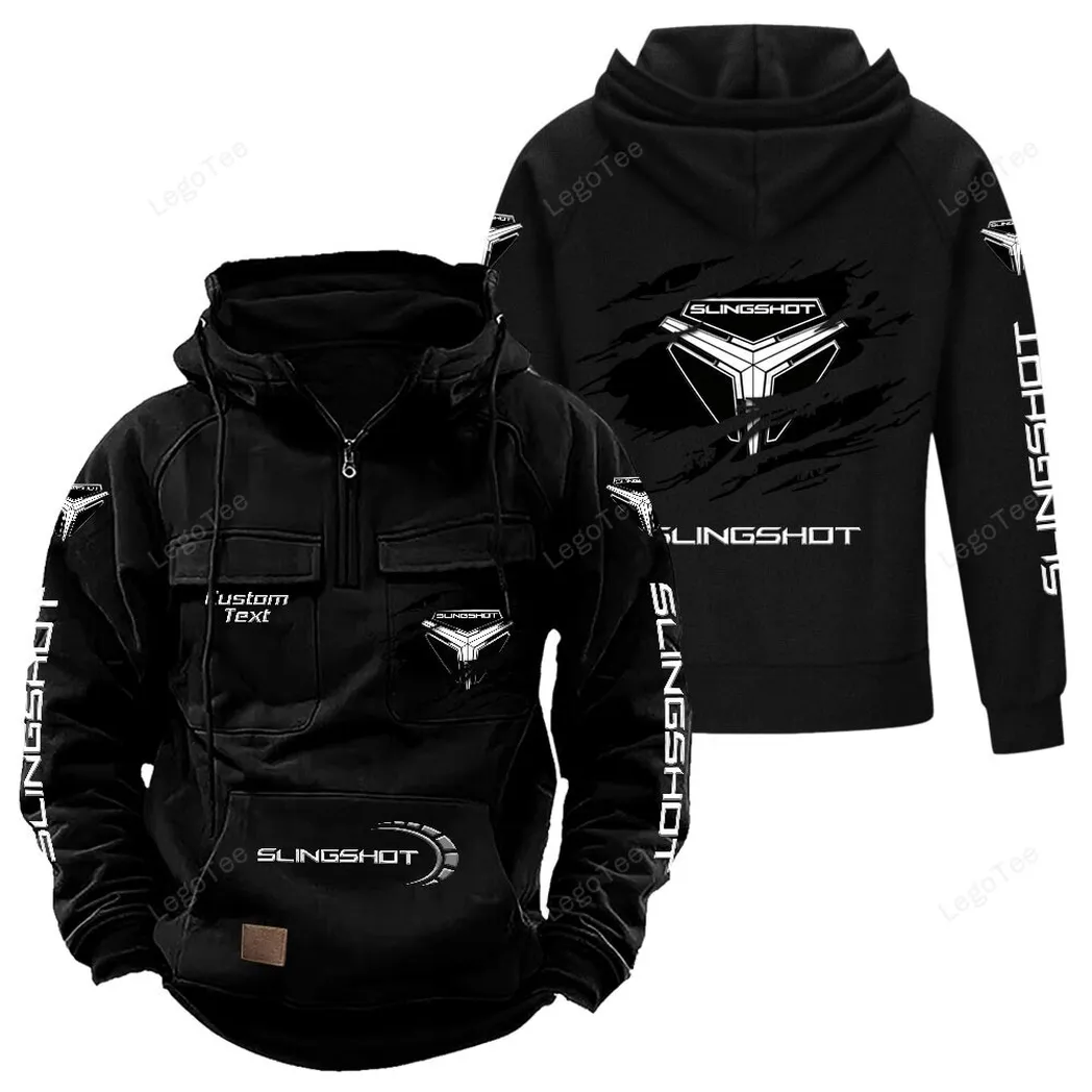 Polaris Slingshot Tactical Quarter Zip Hoodie, Gift For Polaris Slingshot Lovers, Gift For Him, Husband, Boyfriend - Black CAR122021425061-2