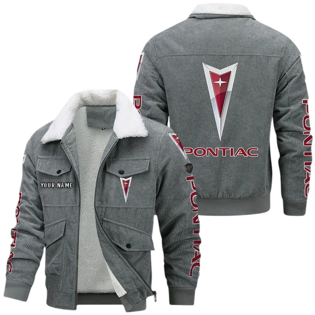Pontiac Corduroy Jacket For Men, Gift For Pontiac Lovers CAR42022225584 - Gray