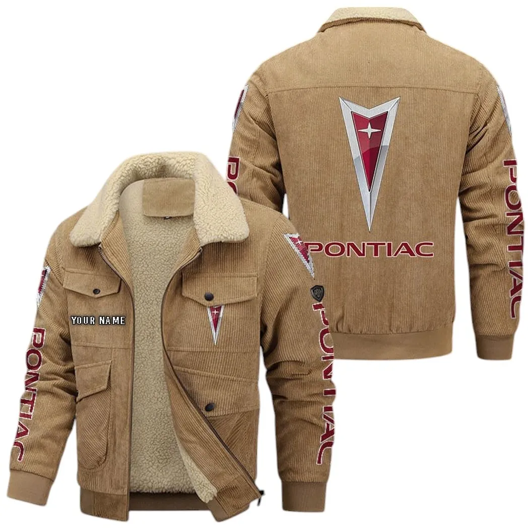 Pontiac Corduroy Jacket For Men, Gift For Pontiac Lovers CAR42022225584 - Khaki
