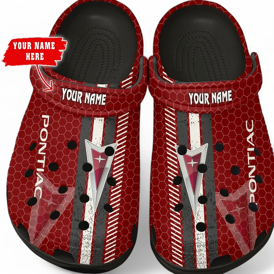 Pontiac Crocs Shoes Gift For Pontiac Lovers, Birthday Gift For Husband, Boyfriend CAR82022025643 - Black