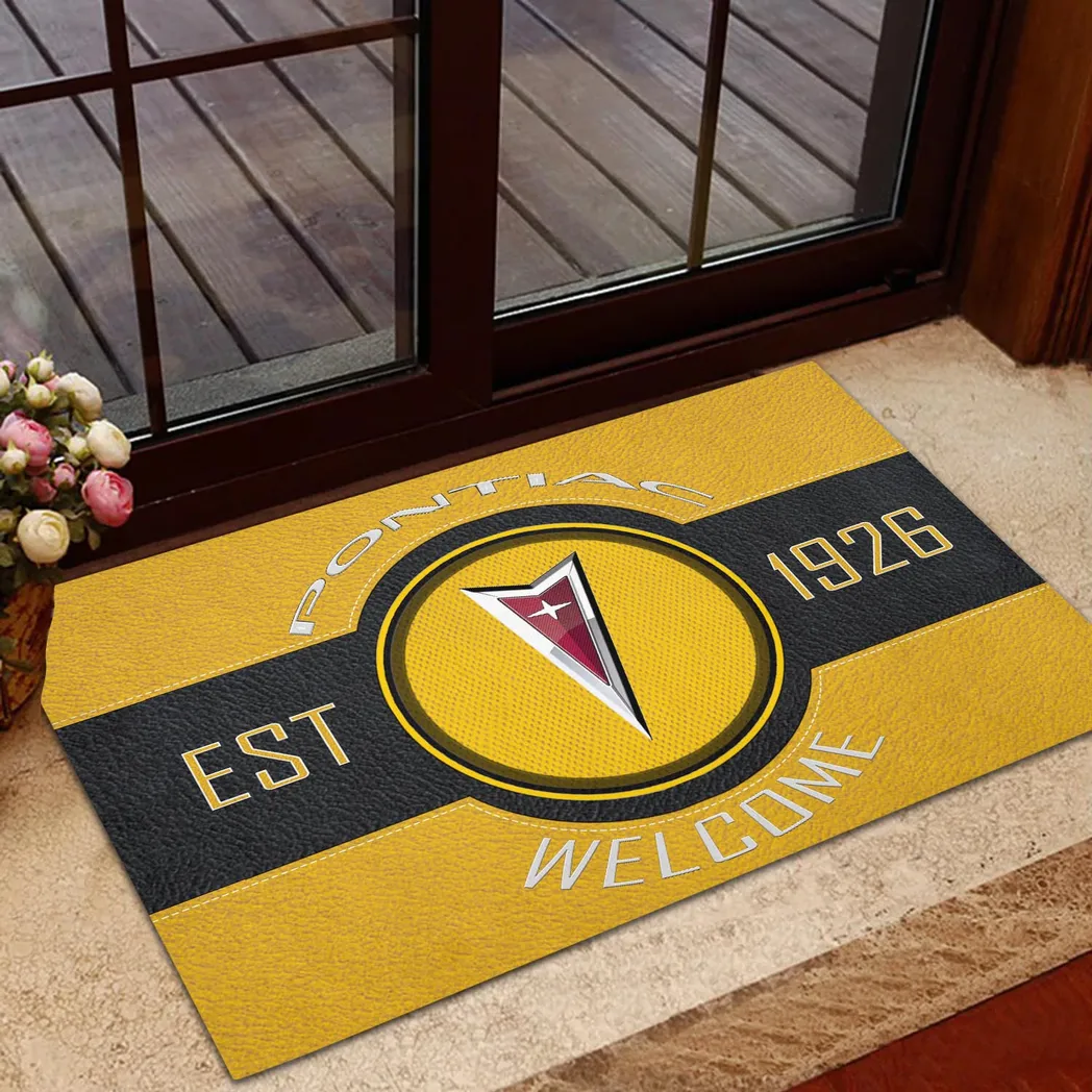 Pontiac Doormat, Gift For Pontiac Lovers, Gift For Him, Husband, Boyfriend CAR16902262553 - Yellow
