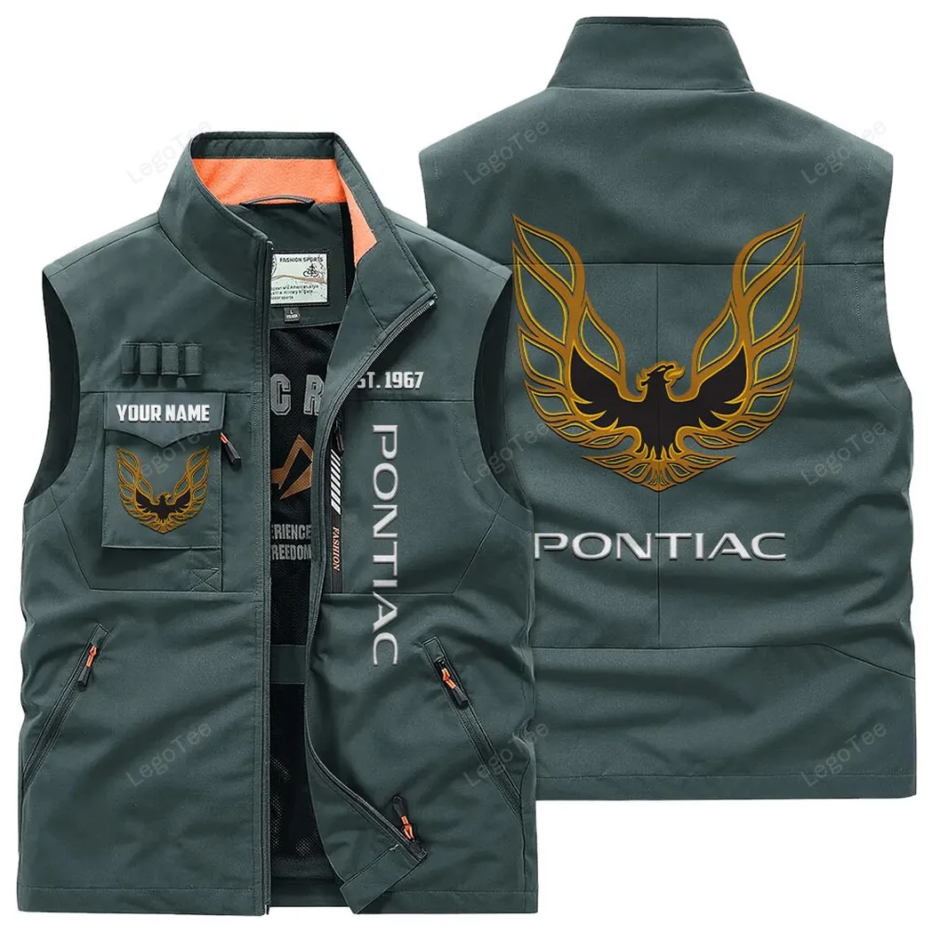 Pontiac Firebird Outdoor Sleeveless Vest, Gift For Pontiac Firebird Lovers, Gift For Him, Husband, Boyfriend - Bean Green CAR132021325958-2