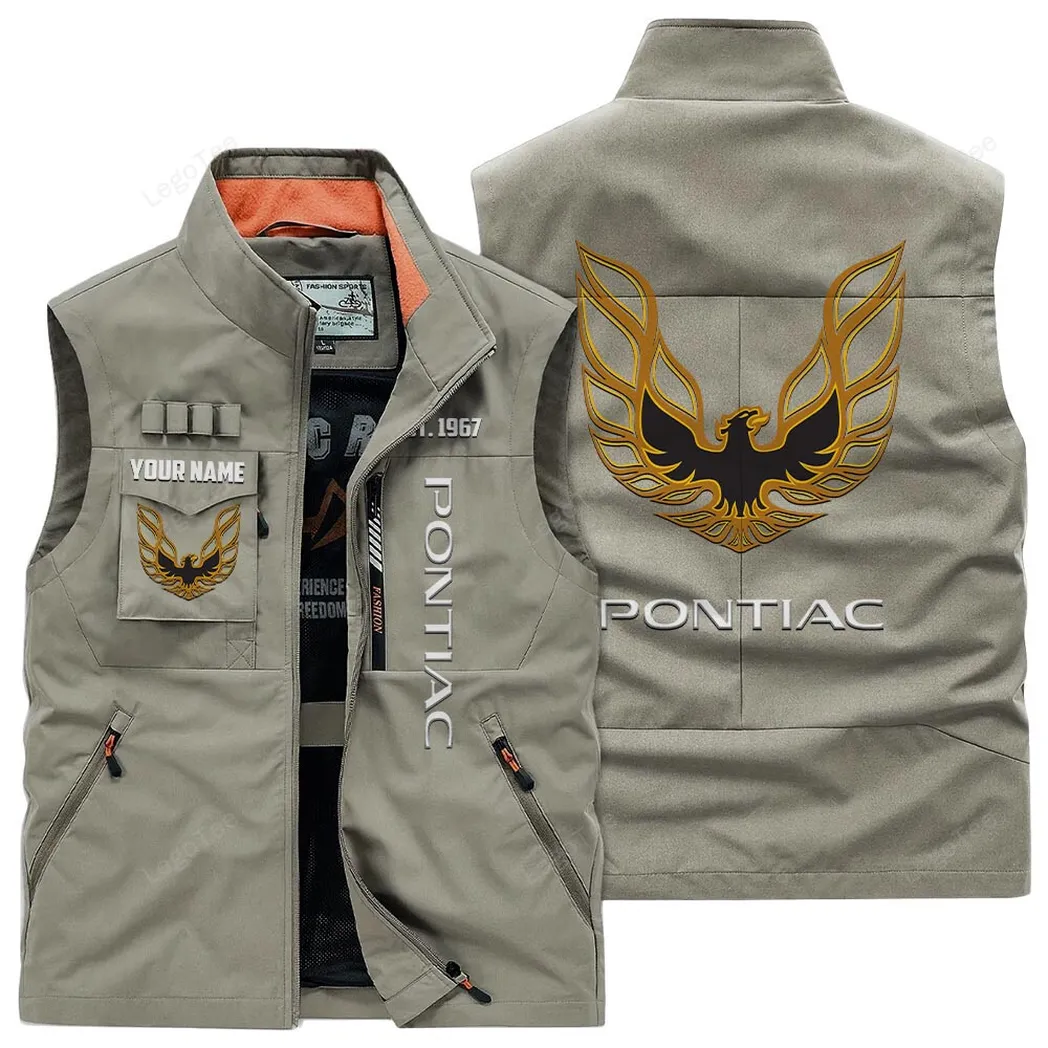 Pontiac Firebird Outdoor Sleeveless Vest, Gift For Pontiac Firebird Lovers, Gift For Him, Husband, Boyfriend - Khaki CAR132021325958-4