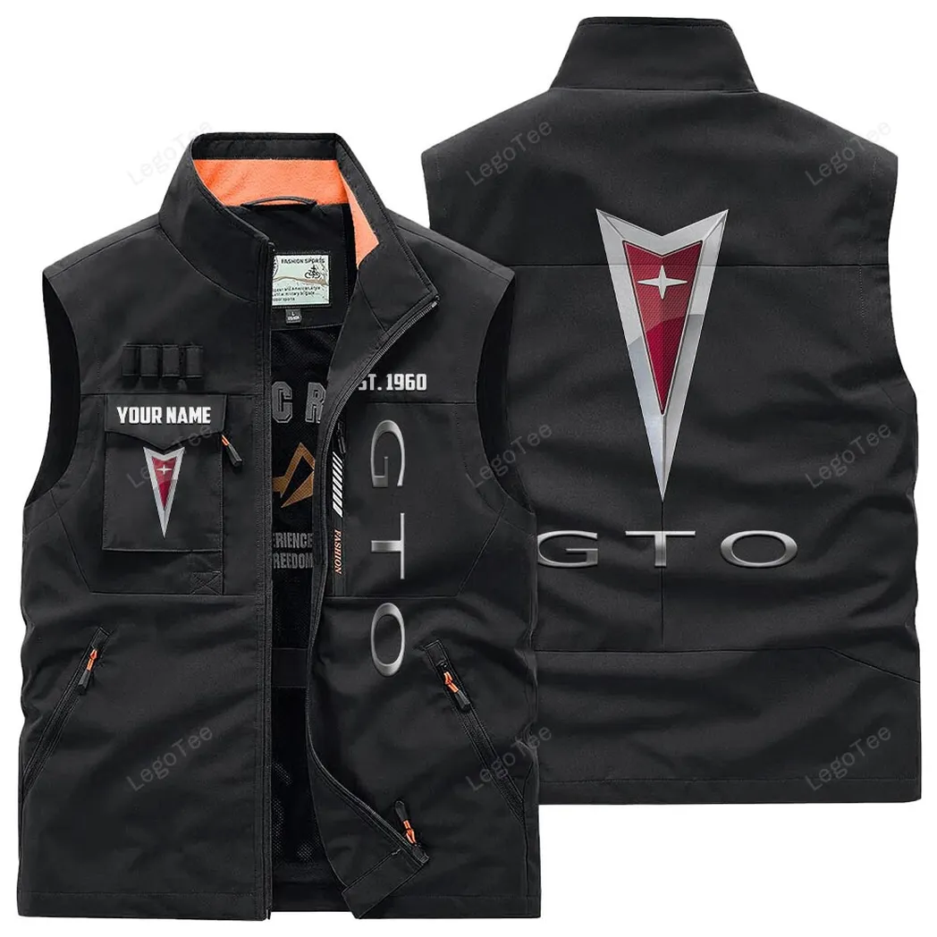 Pontiac GTO Outdoor Sleeveless Vest, Gift For Pontiac GTO Lovers, Gift For Him, Husband, Boyfriend - Black CAR132021325962-3