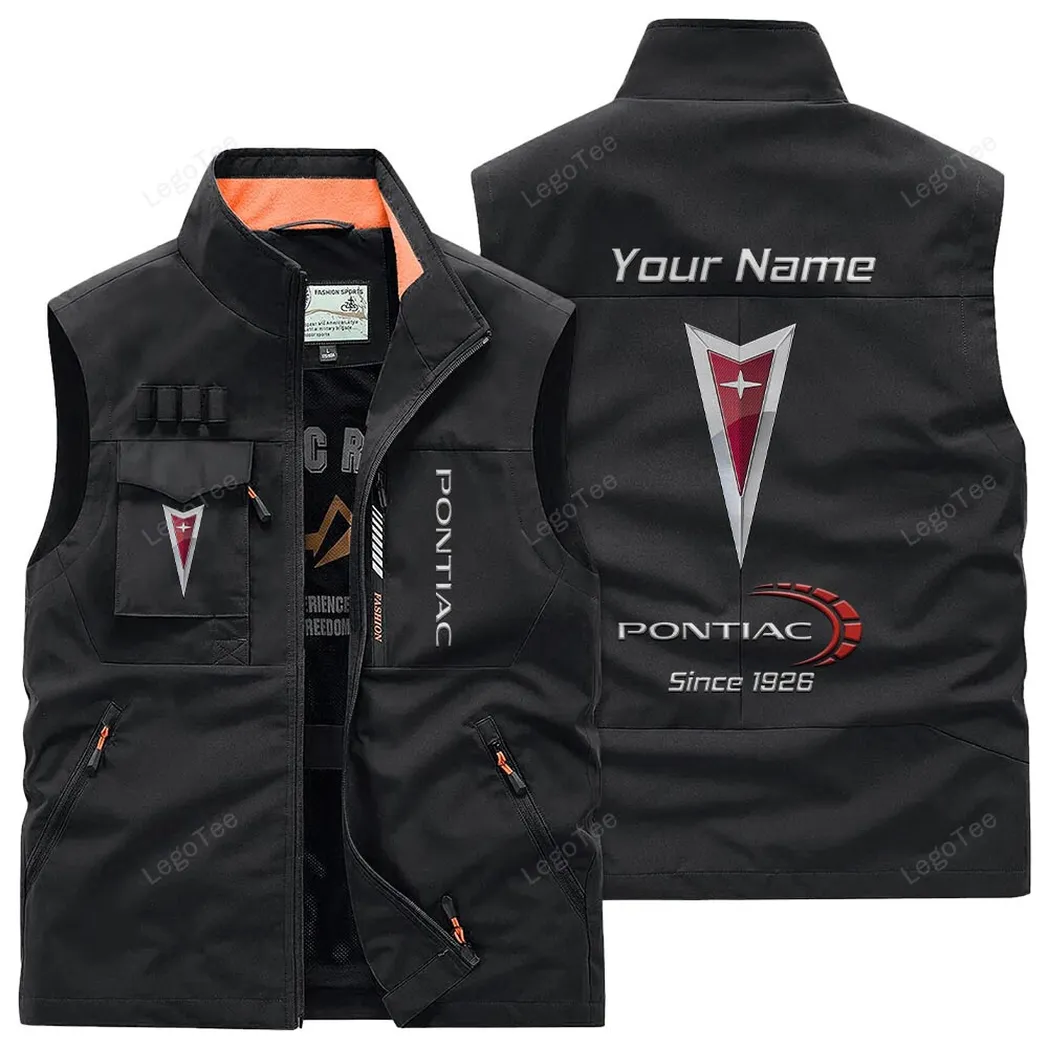 Pontiac Outdoor Sleeveless Vest, Gift For Pontiac Lovers, Gift For Him, Husband, Boyfriend - Black CAR131021325737-3