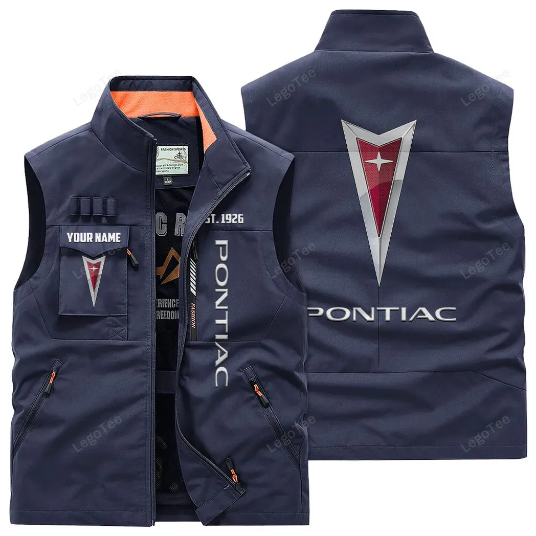 Pontiac Outdoor Sleeveless Vest, Gift For Pontiac Lovers, Gift For Him, Husband, Boyfriend - Navy CAR132021325959-5