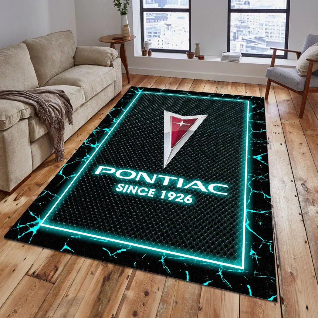 Pontiac Rug, Gift For Pontiac Lovers, Gift For Him, Husband, Boyfriend CAR5202192567 - Cyan