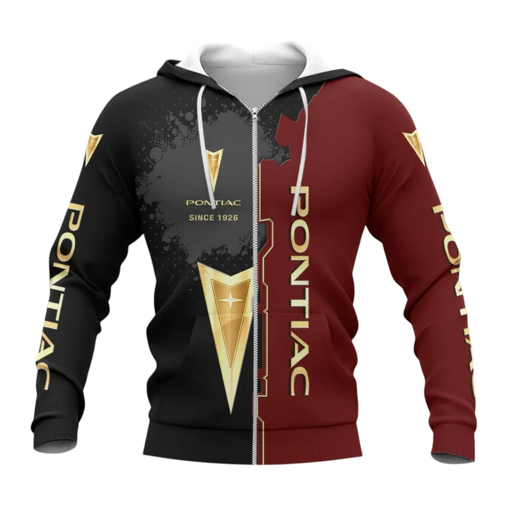 Pontiac Zipper Hoodie, Gift For Pontiac Lovers, Gift For Him, Husband, Boyfriend CAR44021725075-3