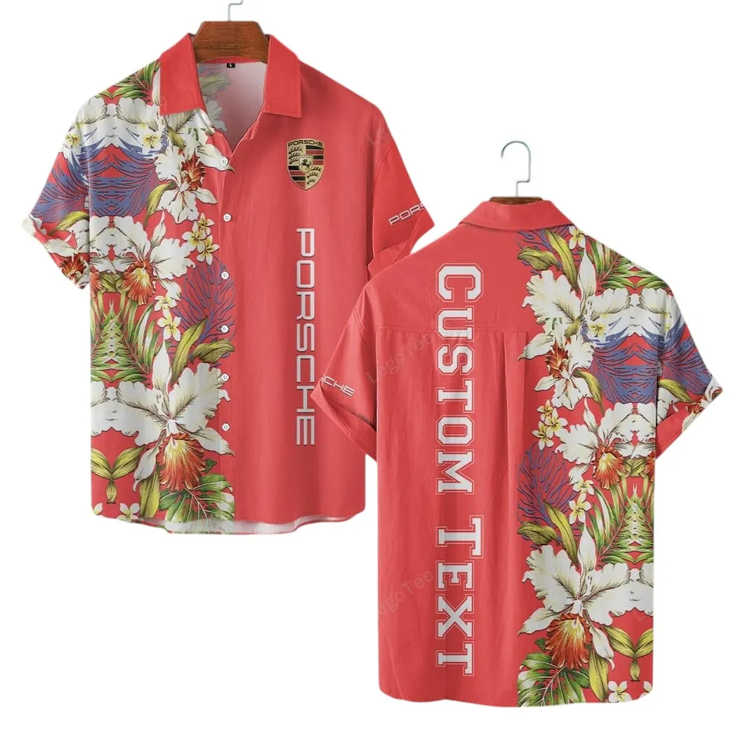Porsche Hawaiian Shirt For Men, Gift For Porsche Lovers, Gift For Him, Husband, Boyfriend CAR1230304010 - Red