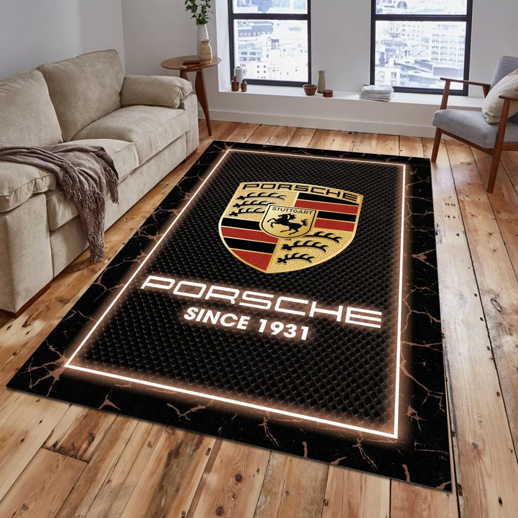 Porsche Rug, Gift For Porsche Lovers, Gift For Him, Husband, Boyfriend CAR5202192568 - Brown