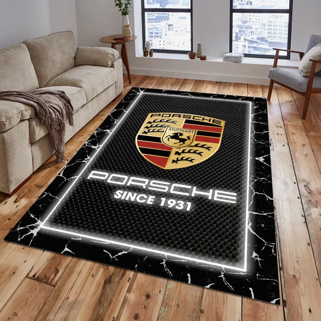 Porsche Rug, Gift For Porsche Lovers, Gift For Him, Husband, Boyfriend CAR5202192568 - Grey