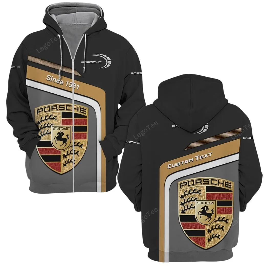 Porsche Zipper Hoodie, Gift For Porsche Lovers, Gift For Him, Husband, Boyfriend CAR11103032561