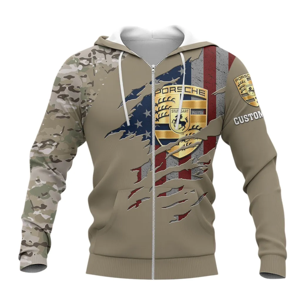 Porsche Zipper Hoodie, Gift For Porsche Lovers, Gift For Him, Husband, Boyfriend CAR46021725087-3