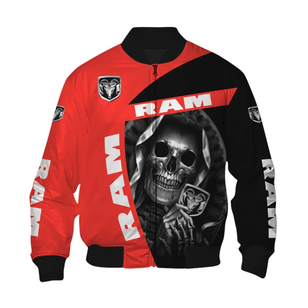 Ram Truck Bomber Jacket, Gift For Ram Truck Lovers, Gift For Him, Husband, Boyfriend CAR6702212587