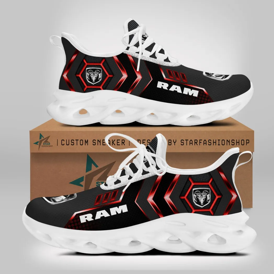Ram Truck Max Soul Shoes, Gift For Ram Truck Lovers, Gift For Him, Husband, Boyfriend CAR64022025083 - White