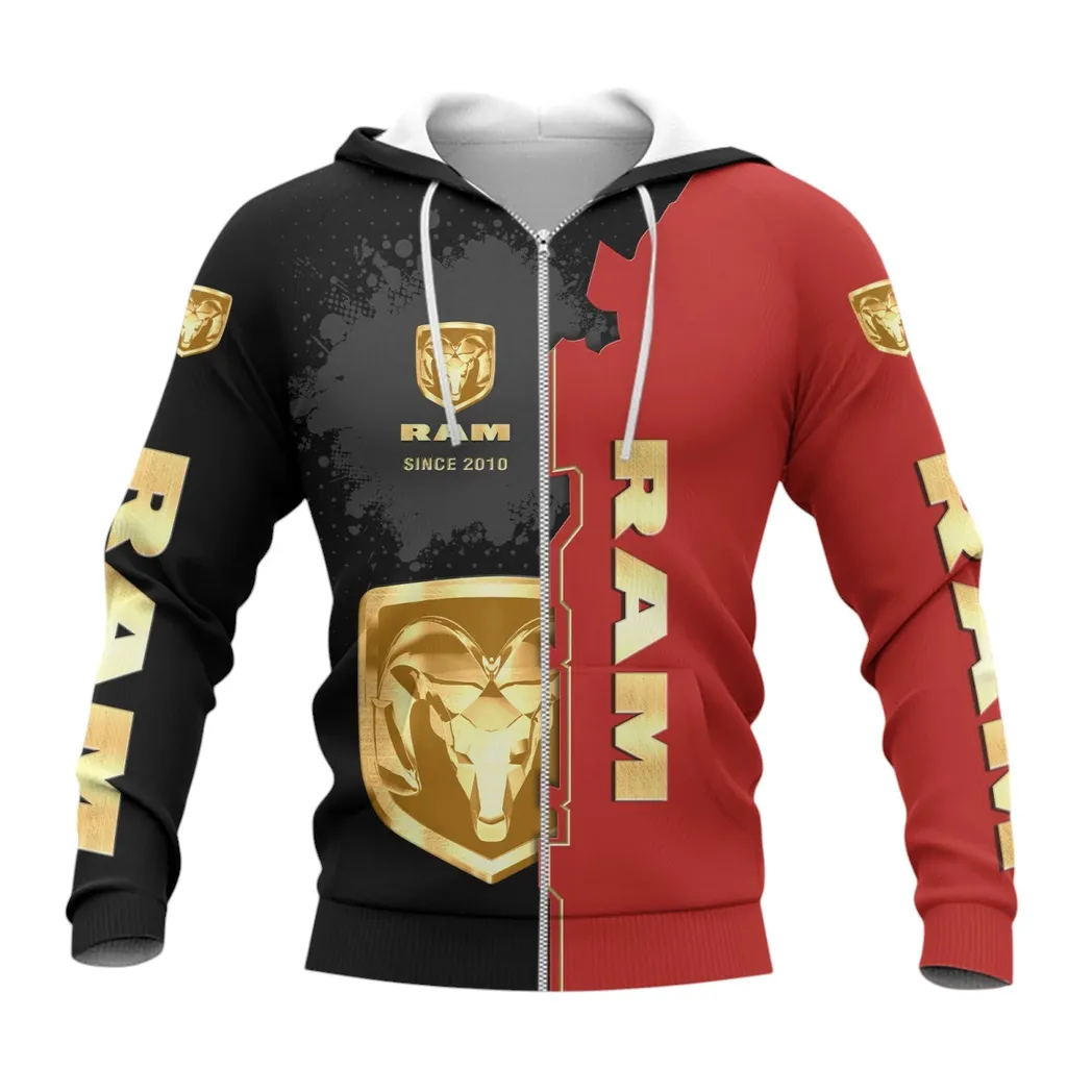 Ram Truck Zipper Hoodie, Gift For Ram Truck Lovers, Gift For Him, Husband, Boyfriend CAR44021725077-3