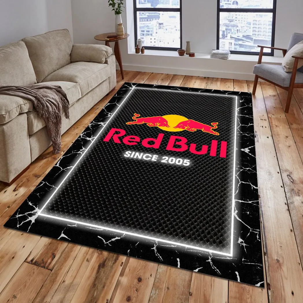 Red Bull Rug, Gift For Red Bull Lovers, Gift For Him, Husband, Boyfriend CAR5202192569 - Grey