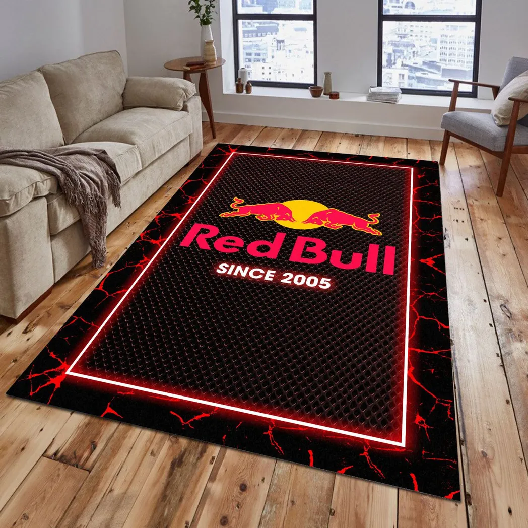 Red Bull Rug, Gift For Red Bull Lovers, Gift For Him, Husband, Boyfriend CAR5202192569 - Red