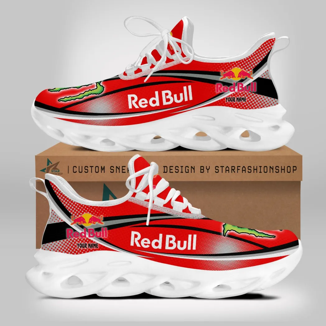 Red Bull Running Shoes, Gift For Red Bull Lovers, Gift For Him, Husband, Boyfriend CAR79022425114 - White