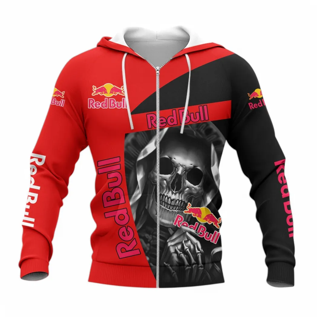 Red Bull Zipper Hoodie, Gift For Red Bull Lovers, Gift For Him, Husband, Boyfriend CAR6702212549