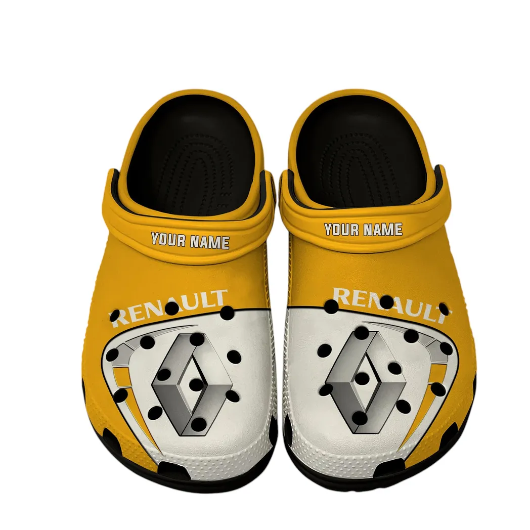 Renault Crocs, Gift For Renault Lover, Gift For Him, Husband, Boyfriend CAR16802262556 - Black