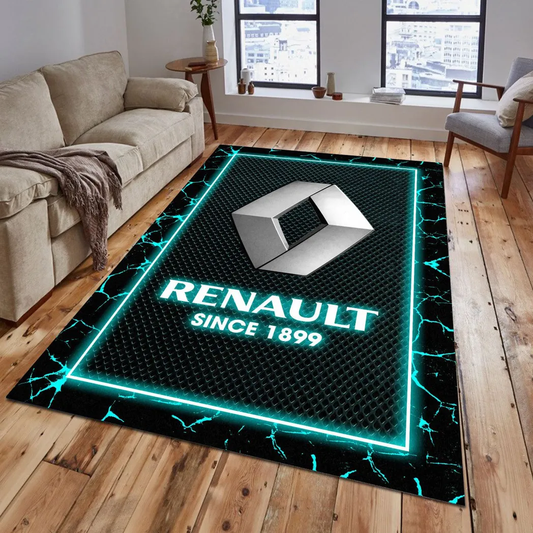Renault Rug, Gift For Renault Lovers, Gift For Him, Husband, Boyfriend CAR5202192570 - Cyan
