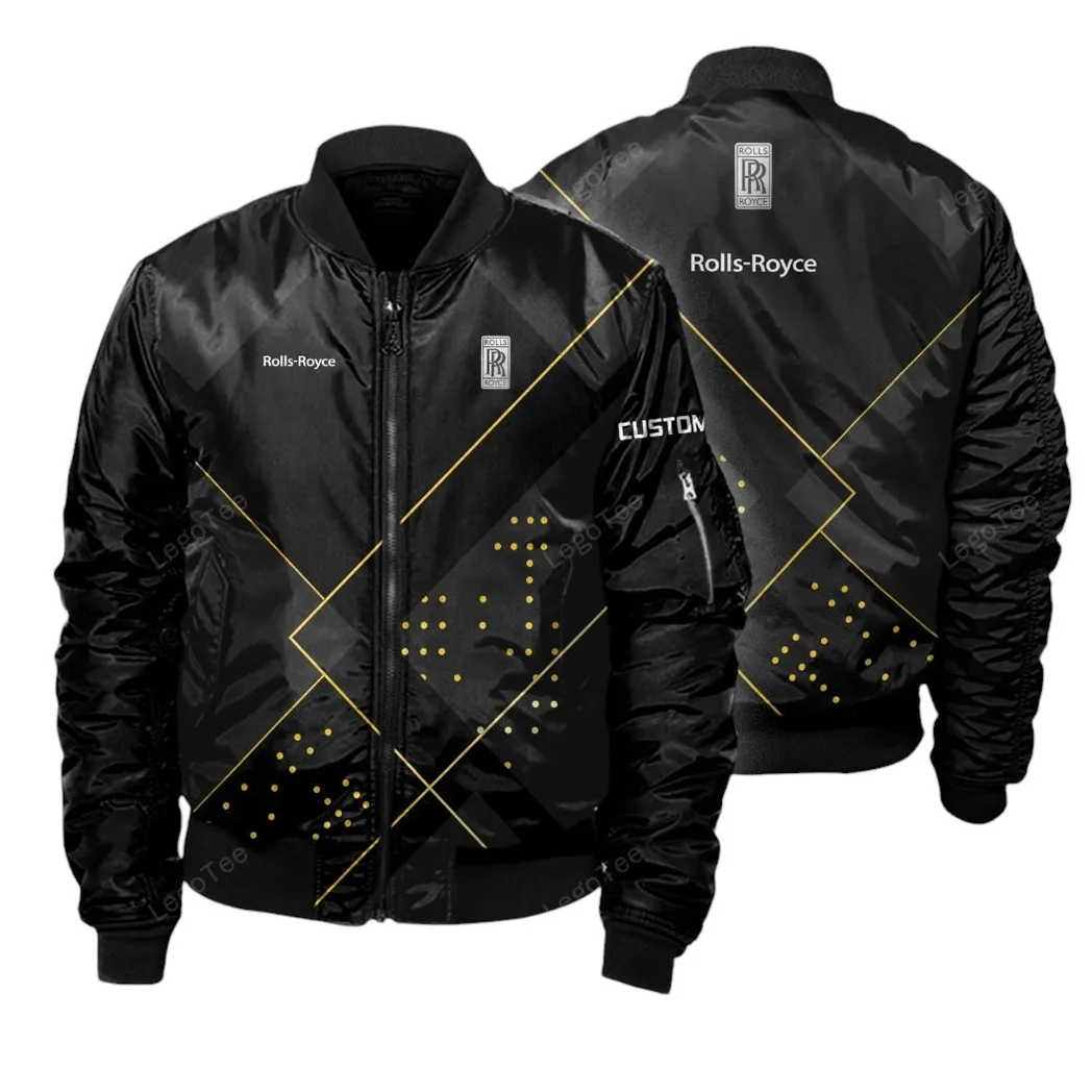 Rolls Royce Bomber Jacket, Gift For Rolls Royce Lovers, Gift Fot Him, Husband, Boyfriend CAR11403032564