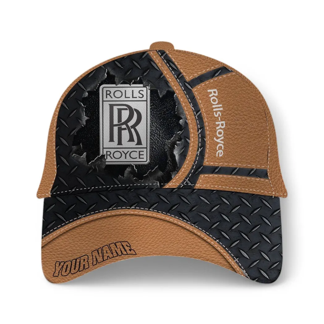 Rolls Royce Classic Cap, Gift For Rolls Royce Lovers, Gift For Him, Husband, Boyfriend - Brown CAR49021825064-3