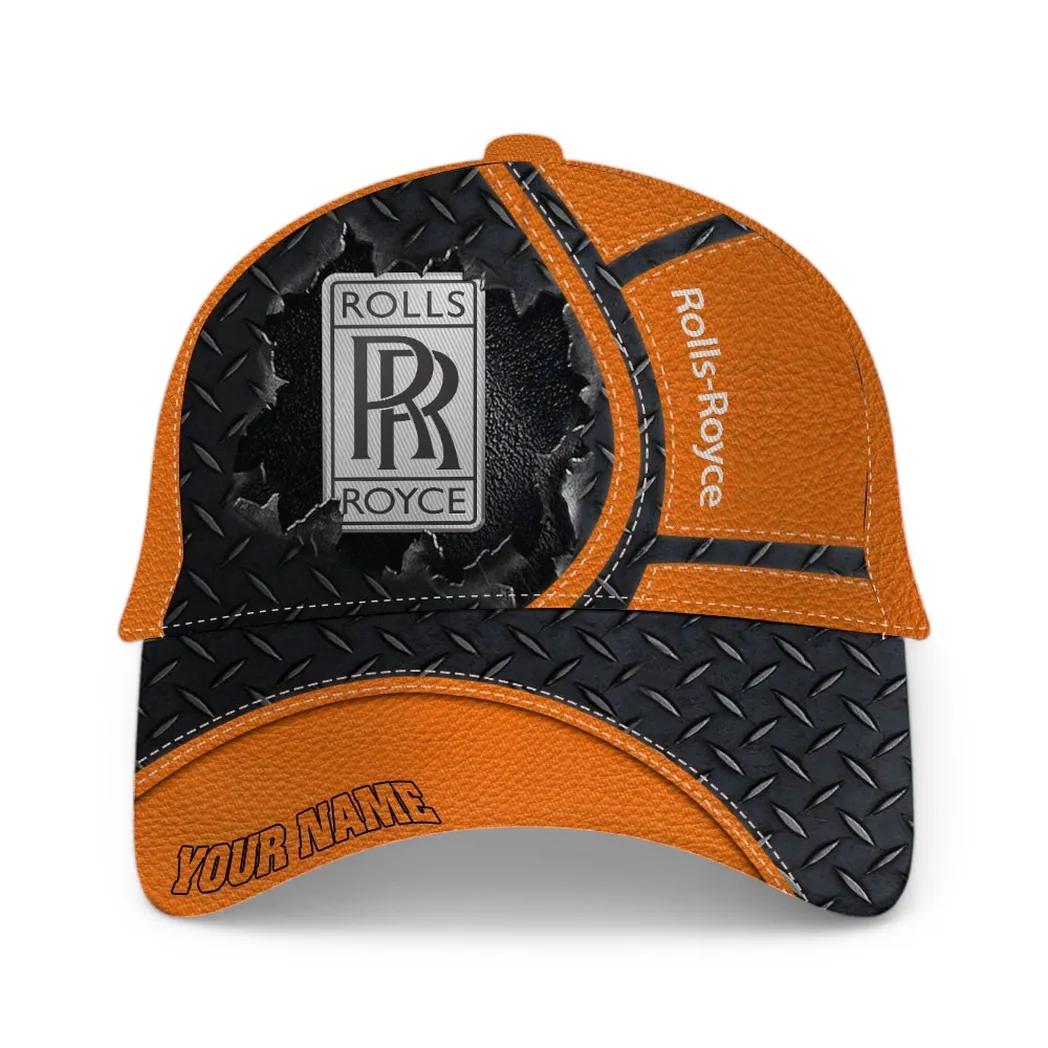 Rolls Royce Classic Cap, Gift For Rolls Royce Lovers, Gift For Him, Husband, Boyfriend - Orange CAR49021825064-5