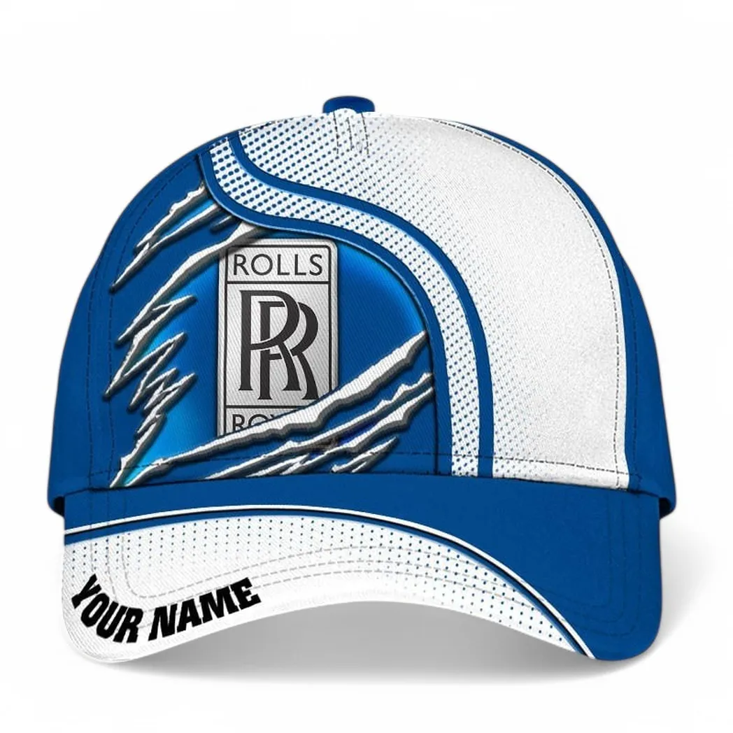 Rolls Royce Classic Cap, Gift For Rolls Royce Lovers, Gift For Him, Husband, Boyfriend CAR50021825082 - White