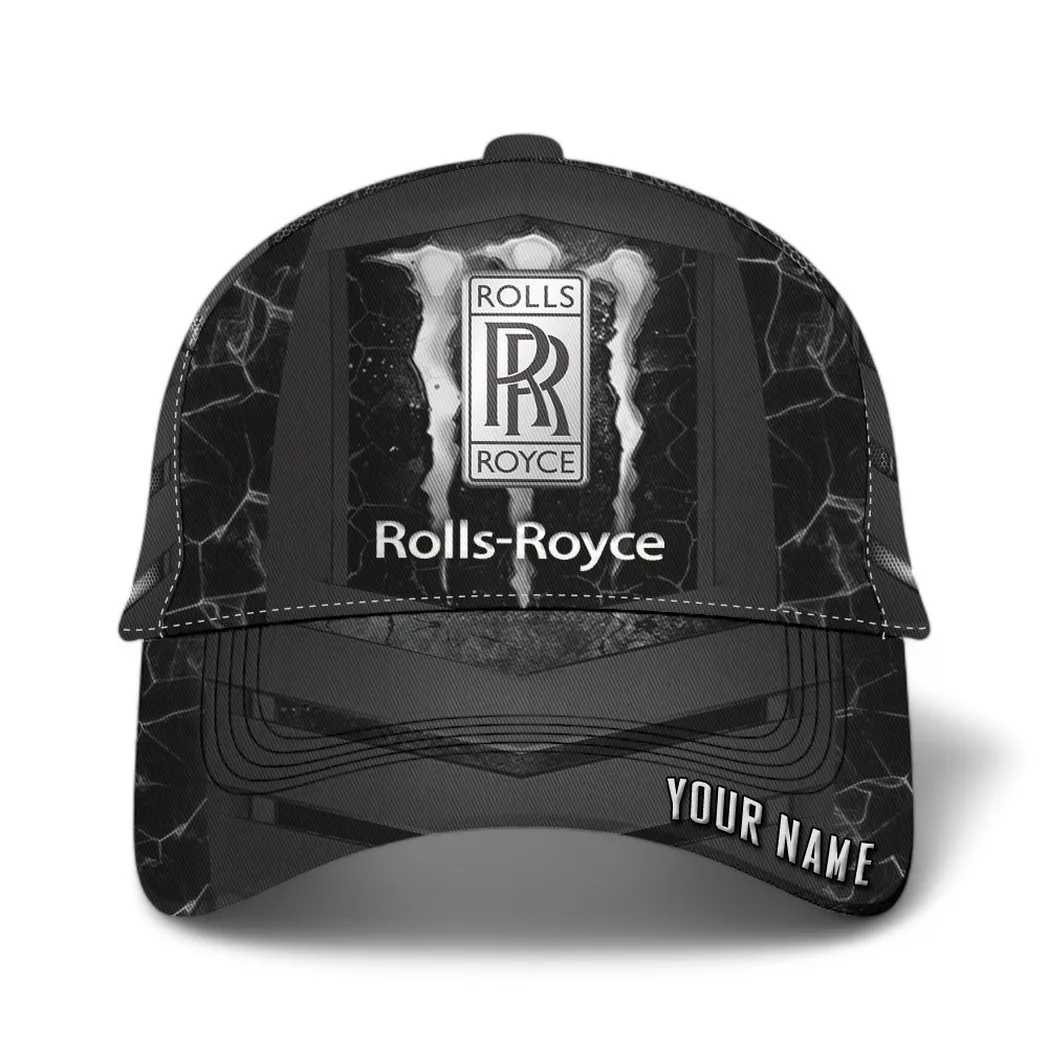 Rolls Royce Classic Cap, Gift For Rolls Royce Lovers, Gift For Him, Husband, Boyfriend CAR6502202526 - Grey