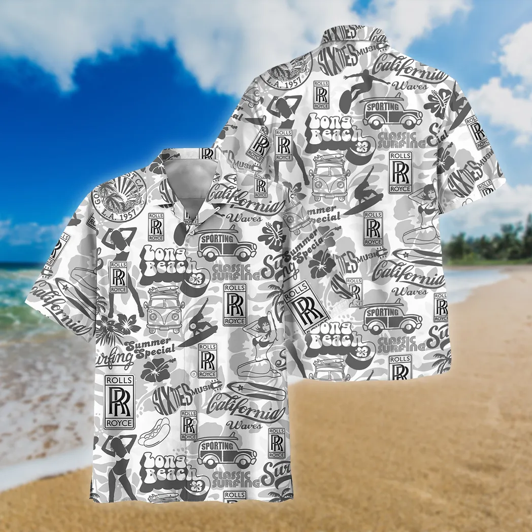 Rolls Royce Hawaiian Shirt For Men, Gift For Rolls Royce Lovers CAR201030725602