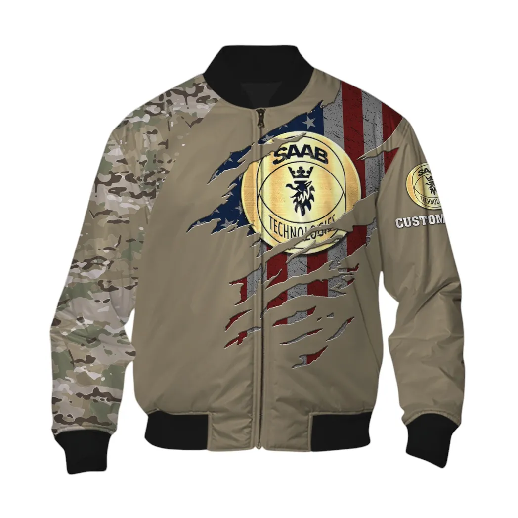 Saab Automobile Bomber Jacket, Gift For Saab Automobile Lovers, Gift For Him, Husband, Boyfriend CAR46021725093-6