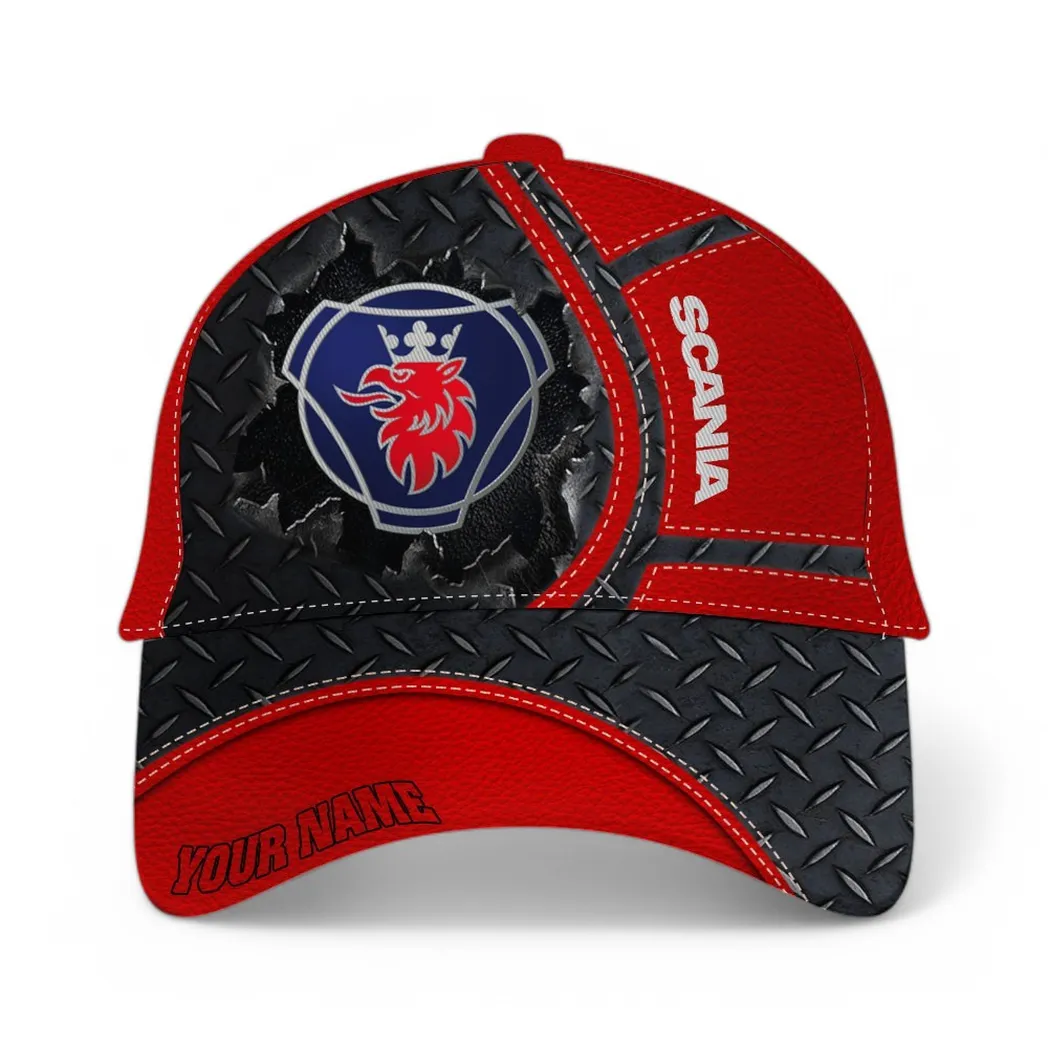 Scania Classic Cap, Gift For Scania Lovers, Gift For Him, Husband, Boyfriend - Red CAR49021825066-6