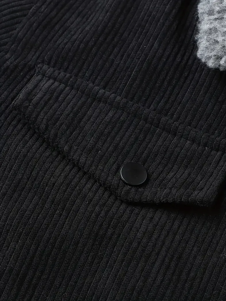 Scania Corduroy Jacket For Men, Gift For Scania Lovers CAR149022225895 - Black