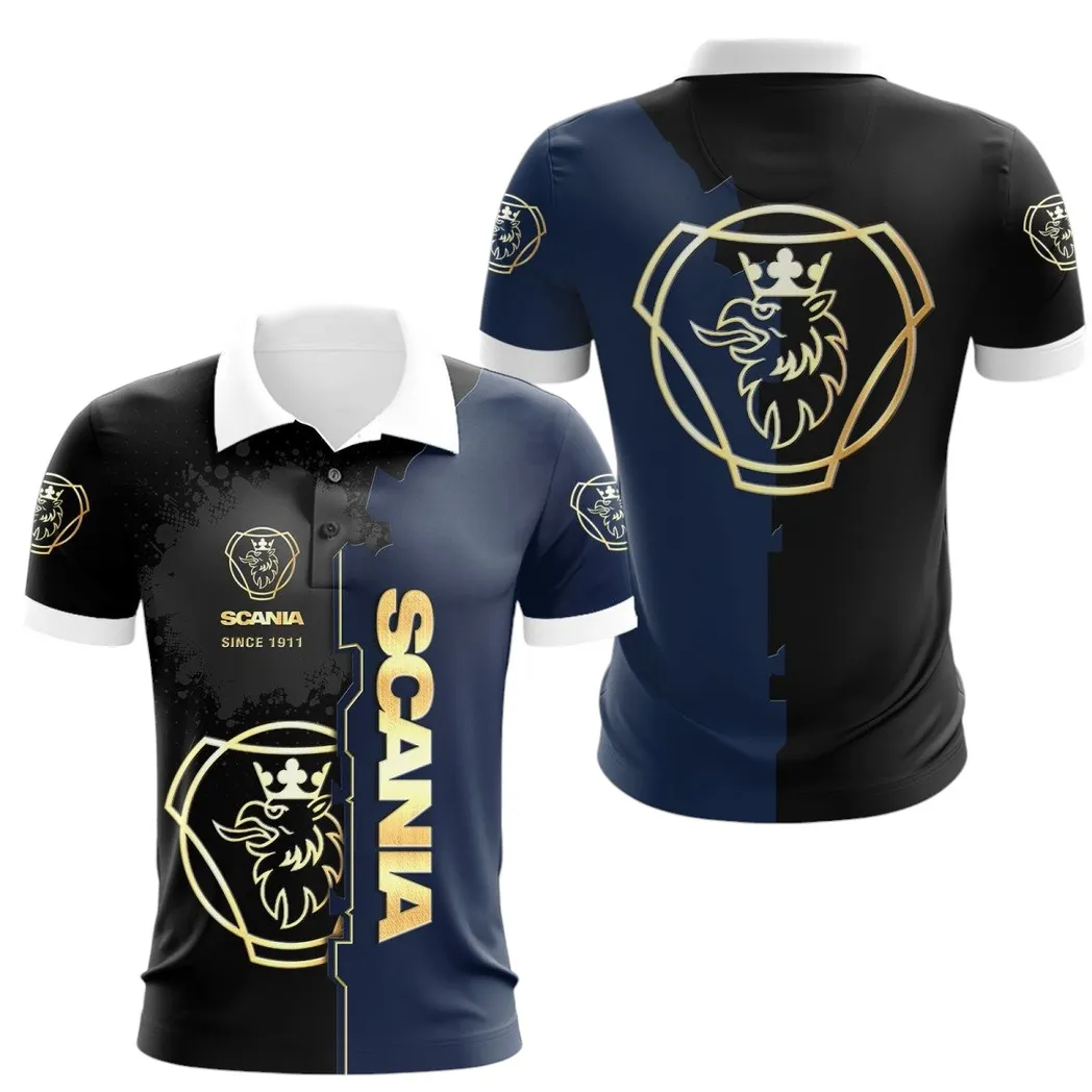 Scania Polo Shirt, Gift For Scania Lovers, Gift For Him, Husband, Boyfriend CAR44021725081-1