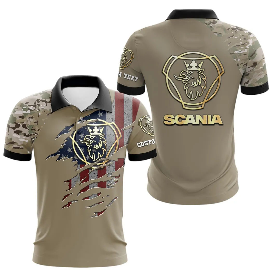 Scania Polo Shirt, Gift For Scania Lovers, Gift For Him, Husband, Boyfriend CAR46021725094-2