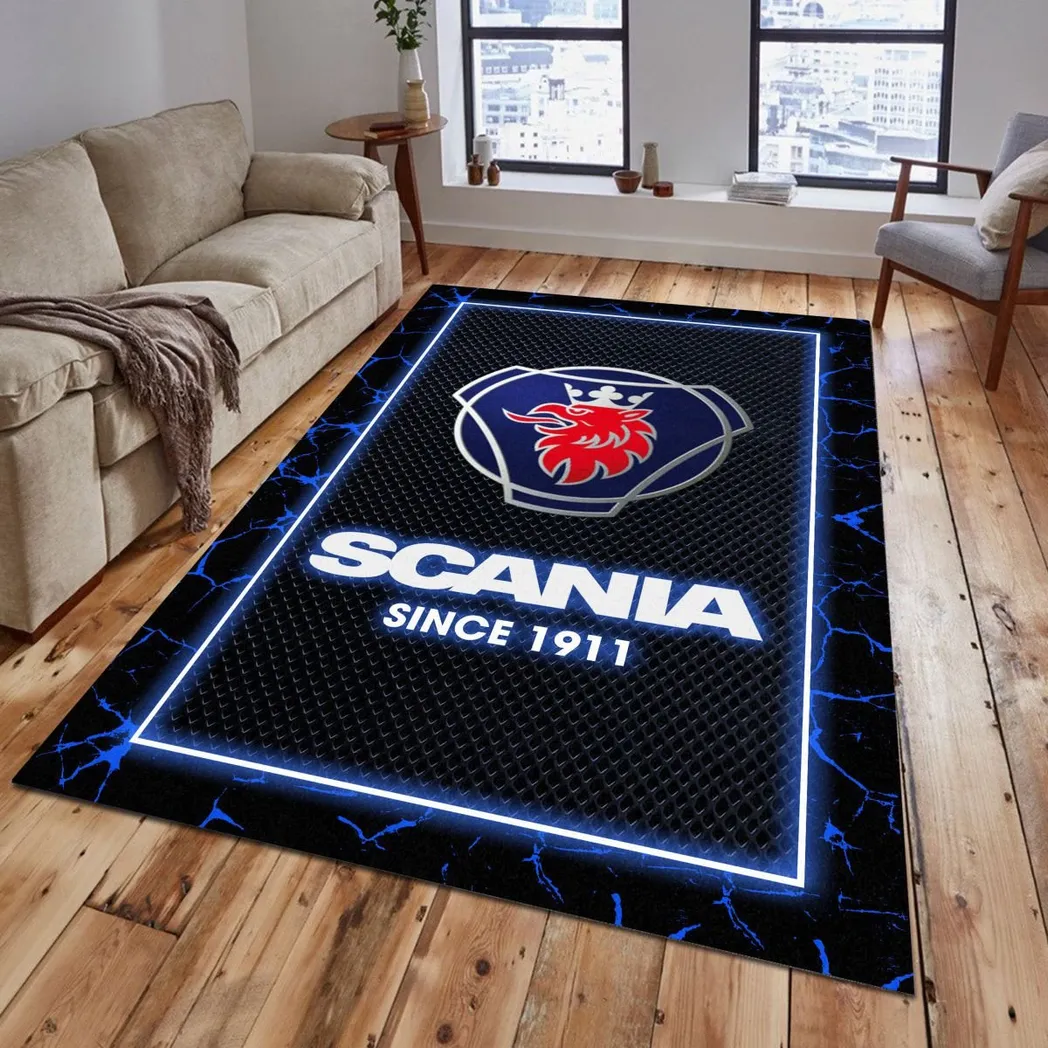 Scania Rug, Gift For Scania Lovers, Gift For Him, Husband, Boyfriend CAR5202192573 - Blue